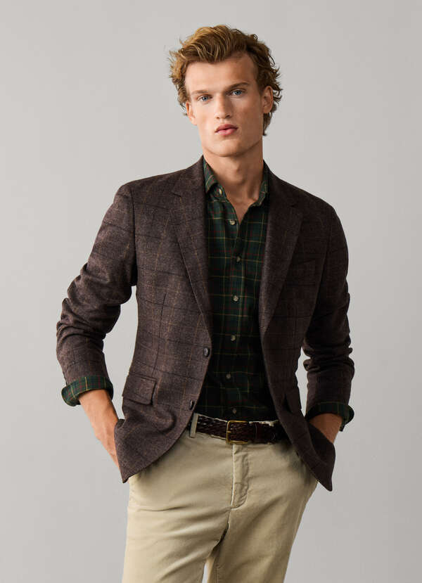 Wool Tattersall Blazer - Woven in England