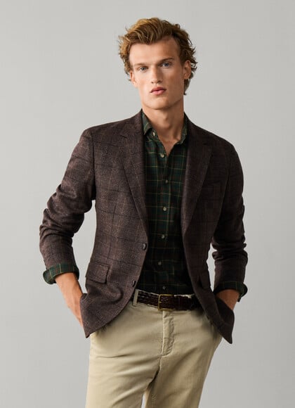 Wool Tattersall Blazer - Woven in England