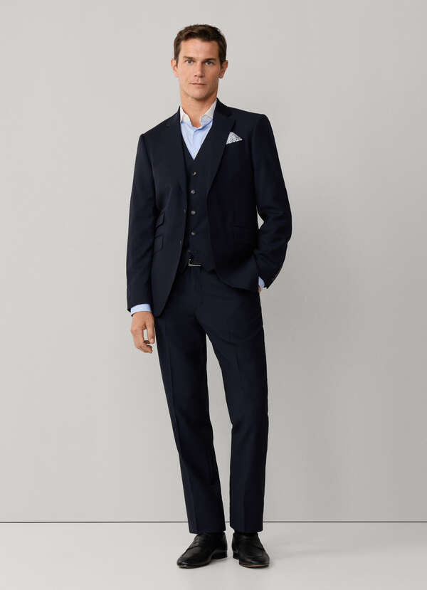 Wool Suit Trouser Woven In England