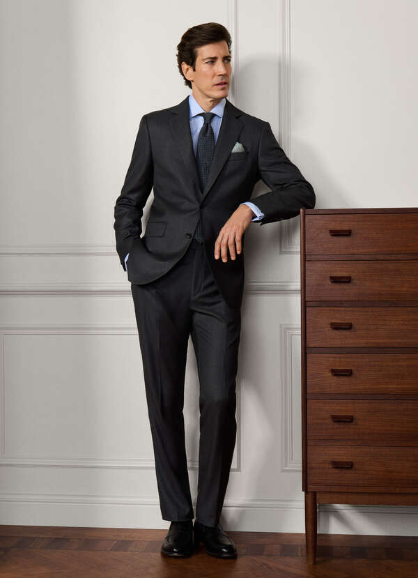 Wool Birdseye Suit - Woven In Italy Wool Birdseye Suit - Woven In Italy