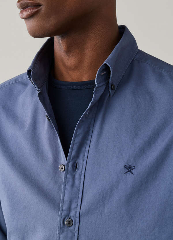 Tailored Fit Garment Dyed Oxford Shirt - 2