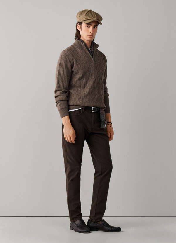 Regular Fit Trinity Textured Trousers