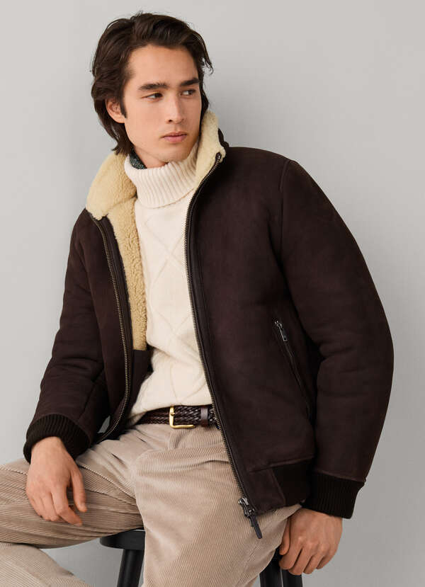 Shearling Bomber Jacket