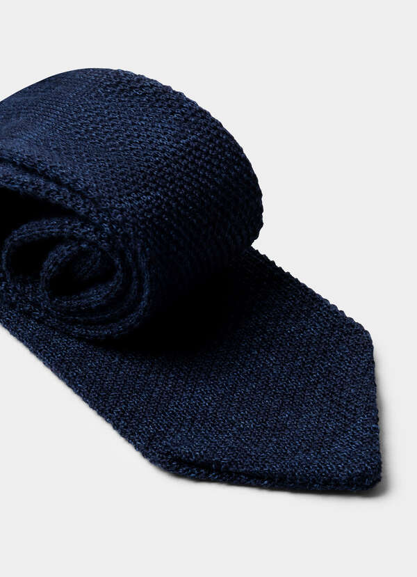 Cotton-Linen Knitted Tie - 2 Cotton-Linen Knitted Tie - 2