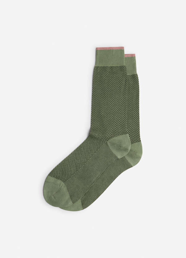 Mercerised Cotton Herringbone Socks Mercerised Cotton Herringbone Socks