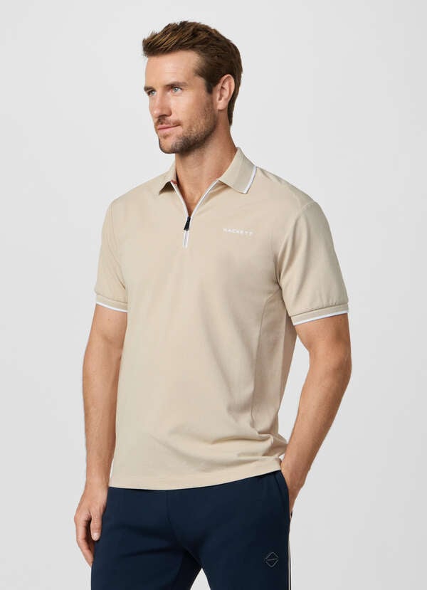 Classic Fit Short Sleeve City Zip Polo Classic Fit Short Sleeve City Zip Polo