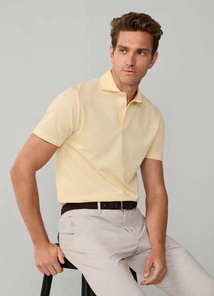 Classic Fit Short Sleeve Oxford Pique Polo