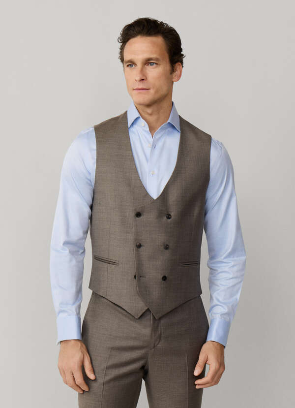 Wool Stretch Twill Waistcoat - 2