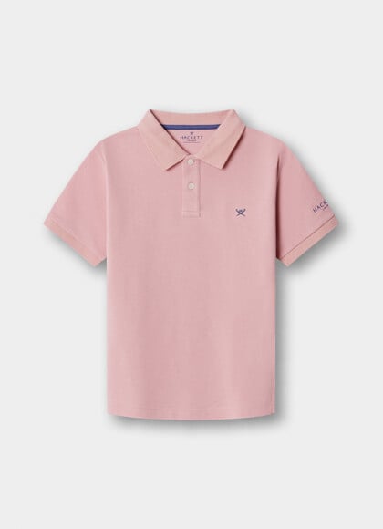 Classic Fit Short Sleeve Branded Logo Polo