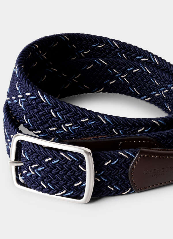 Cross-Weave Printed Stretch Belt - 2