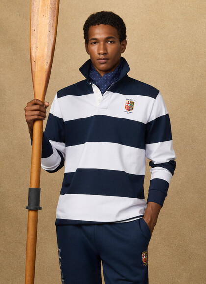 Classic Fit LRC Striped Rugby Shirt