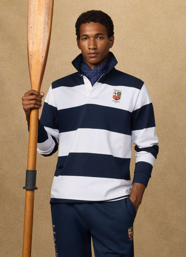 Classic Fit LRC Striped Rugby Shirt Classic Fit LRC Striped Rugby Shirt