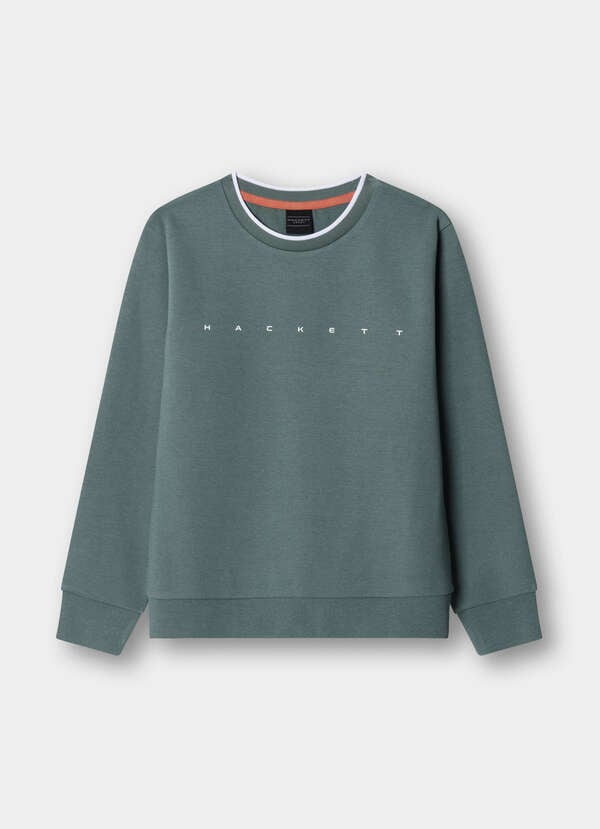 Classic Fit Branded Crew-Neck Sweat Classic Fit Branded Crew-Neck Sweat