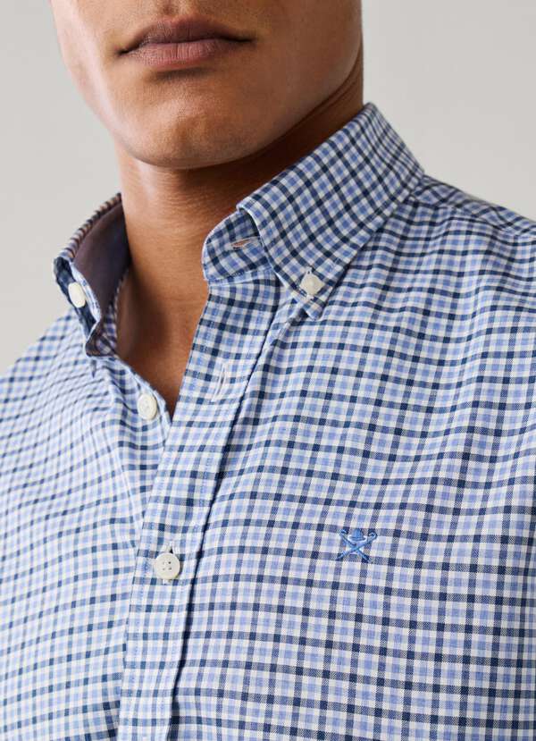 Tailored Fit Three Colour Gingham Shirt - 2 Tailored Fit Three Colour Gingham Shirt - 2