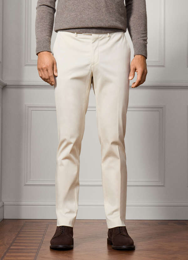 Classic Fit Sanderson Cotton-Silk Chino - 2