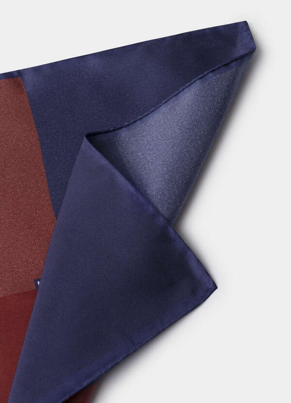 Herringbone Quad Silk Pocket Square - 2 Herringbone Quad Silk Pocket Square - 2