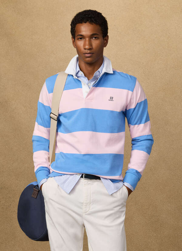 Classic Fit Striped Rugby Shirt Classic Fit Striped Rugby Shirt