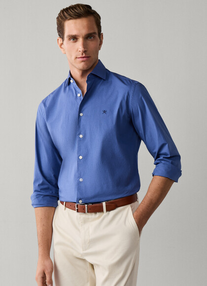 Tailored Fit Stretch Poplin Shirt