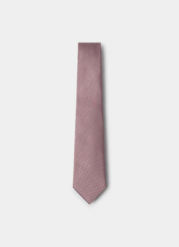 Textured Plain Silk Tie