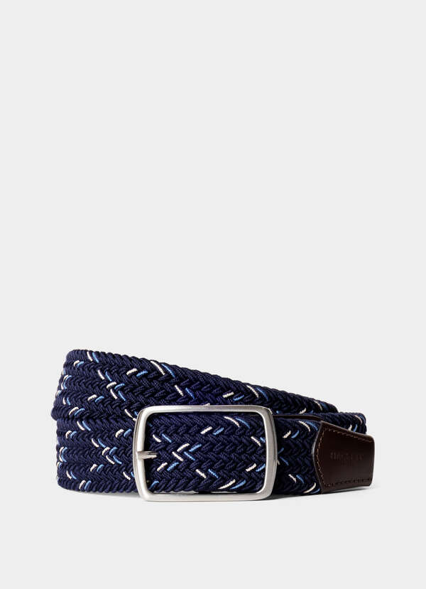 Cross-Weave Printed Stretch Belt