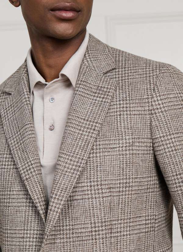 Wool Glencheck Blazer - Woven in Italy - 2 Wool Glencheck Blazer - Woven in Italy - 2