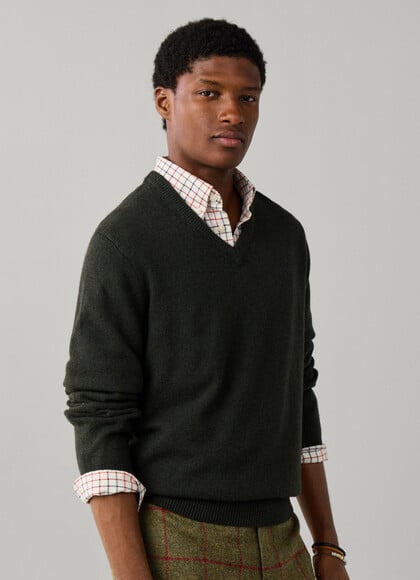 Lambswool V-Neck Jumper
