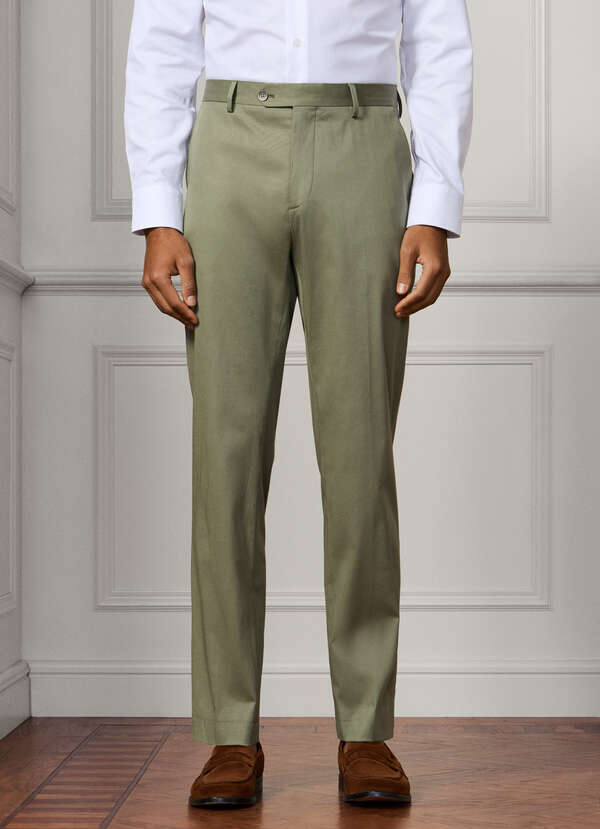 Slim Fit Kensington Cotton-Silk Chinos - 2 Slim Fit Kensington Cotton-Silk Chinos - 2