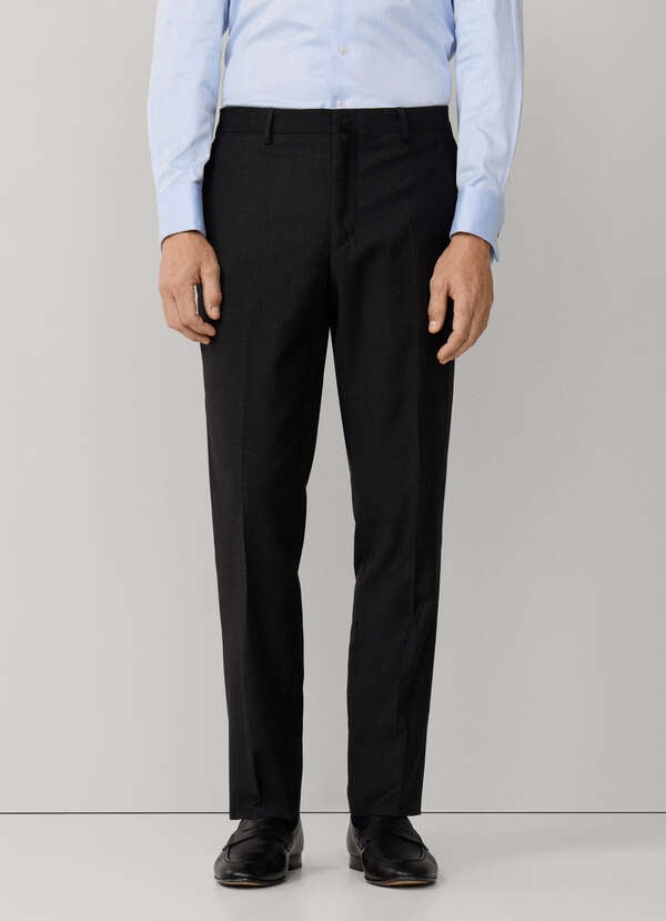 Wool Suit Trouser Woven In England - 2 Wool Suit Trouser Woven In England - 2