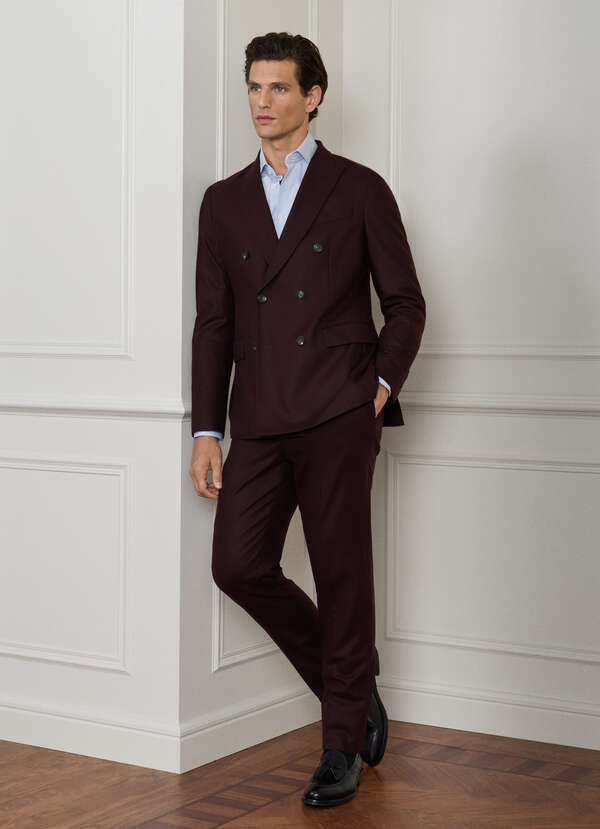 Wool Formal Trouser-Woven in Italy