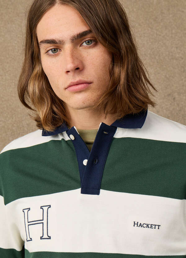 Classic Fit Short Sleeve Striped Polo - 2