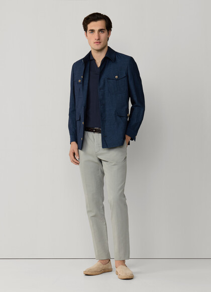 Slim Fit Kensington Linen Chino
