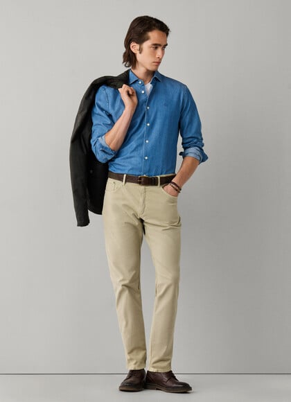 Regular Fit Trinity Textured Trousers