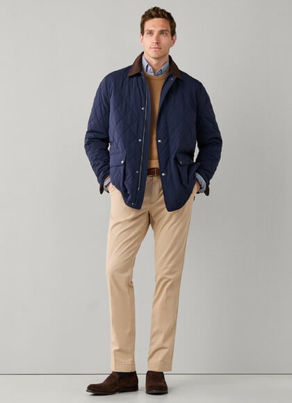 Slim Fit Kensington Stretch Cotton Chino