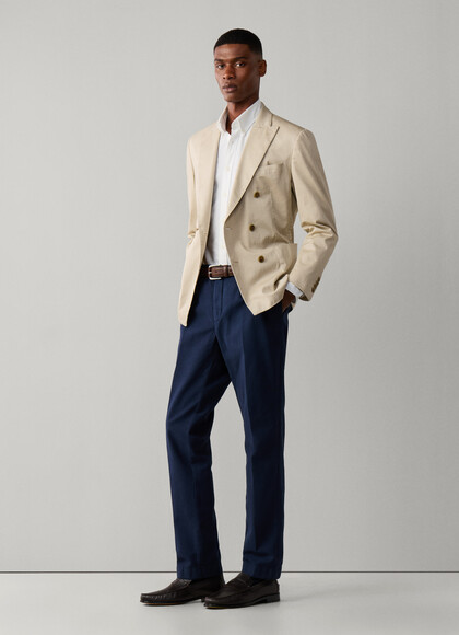 Slim Fit Kensington Textured Trousers