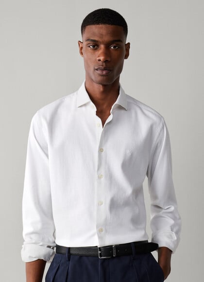 Tailored Fit Garment Dyed Shirt