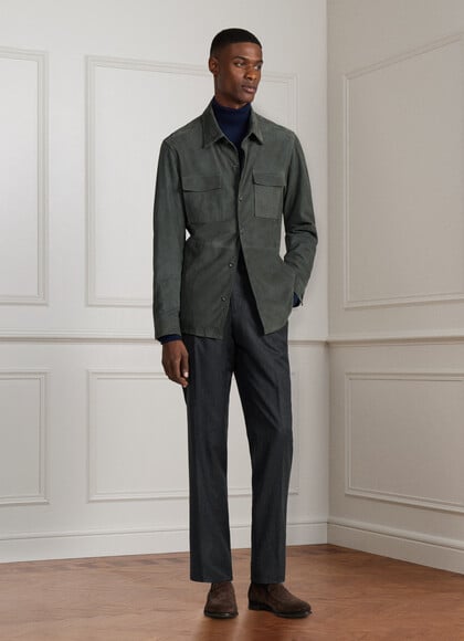 Wool Natural Stretch Formal Trousers