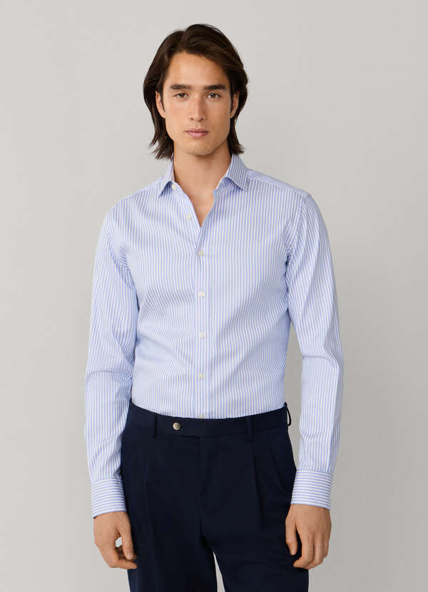 Tailored Fit Double Face Bengal Shirt - 2