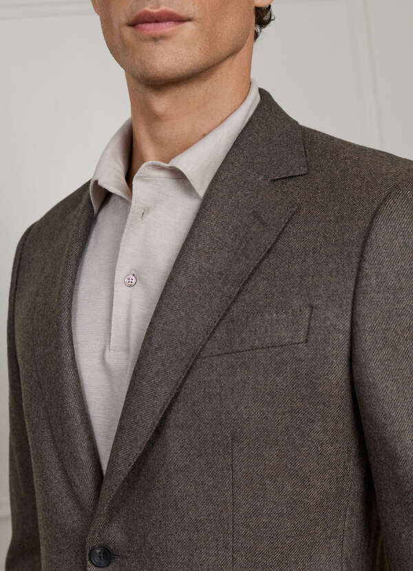 Wool-Cashmere Twill Blazer - Woven in Italy - 2