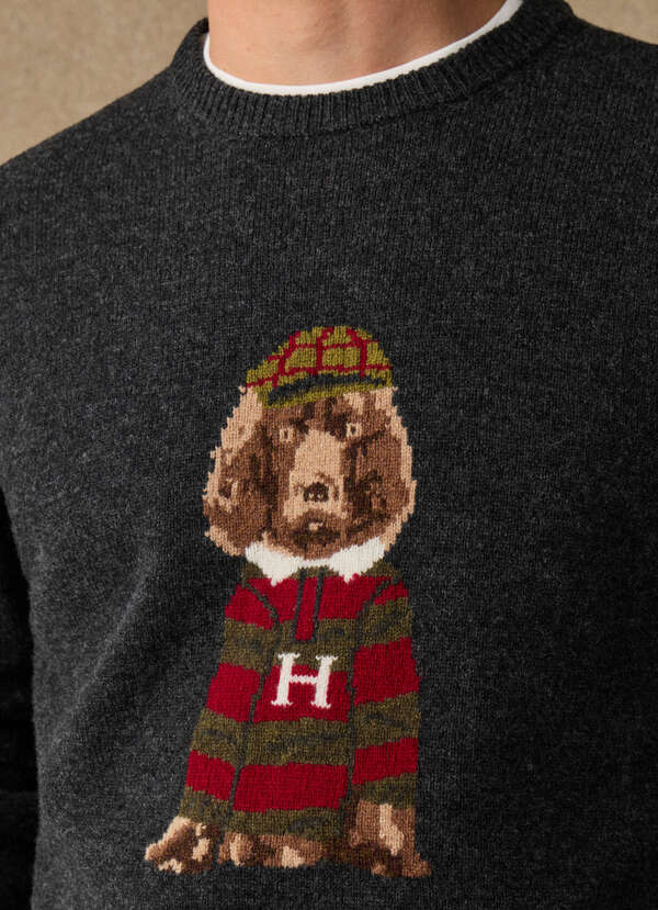 Merino Wool Harry Crew Neck Jumper - 2 Merino Wool Harry Crew Neck Jumper - 2