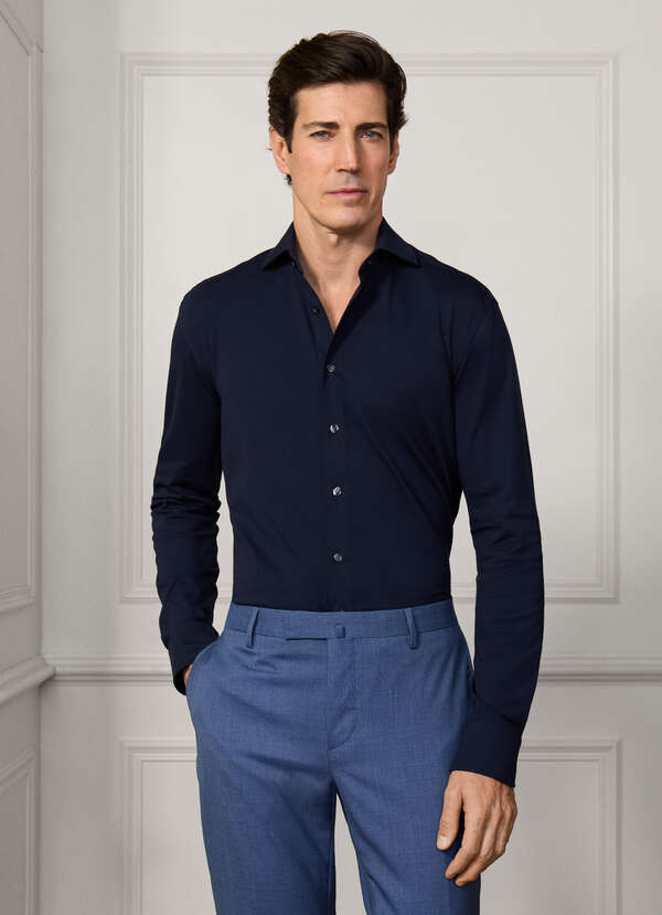 Tailored Fit 4 Way Jersey Shirt - 2