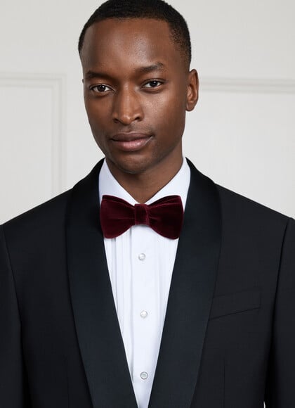 Velvet Pretied Bowtie