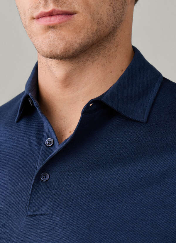 Travel Classic Fit Long Sleeve Pique Polo - 2