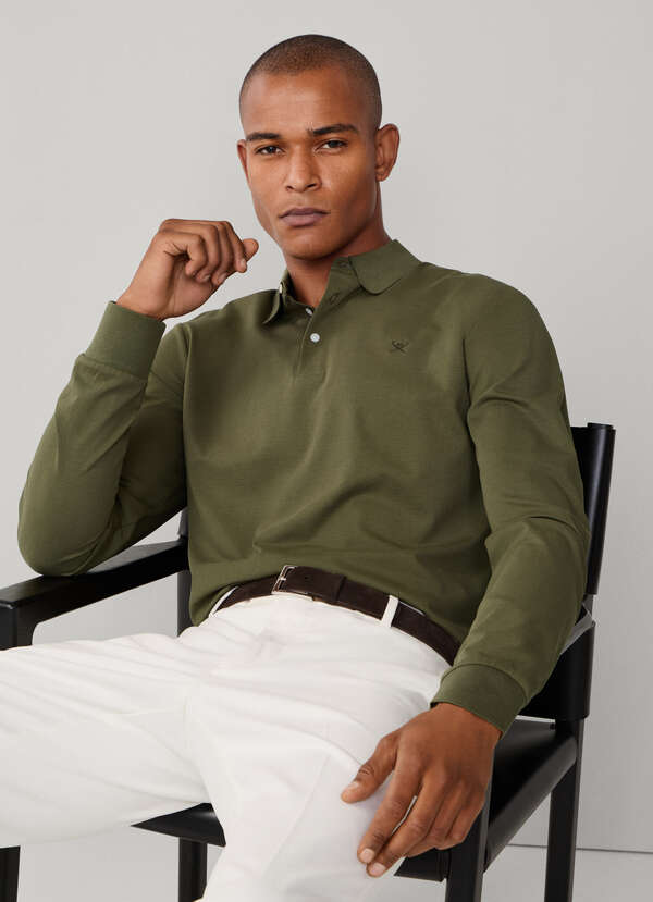 Classic Fit Mercerised Long Sleeve Polo Classic Fit Mercerised Long Sleeve Polo