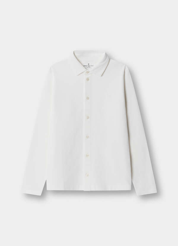 Classic Fit Long Sleeve Pique Polo