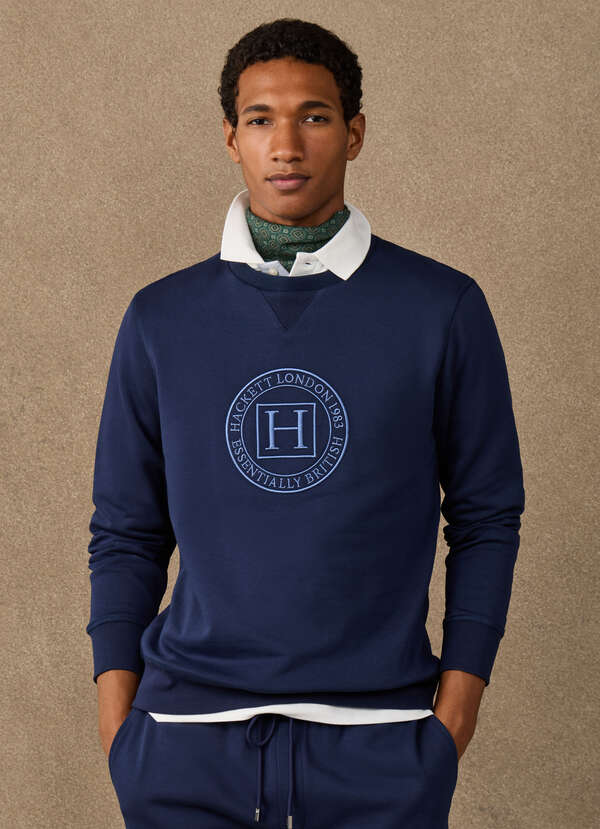 H Logo Crew-Neck Sweat