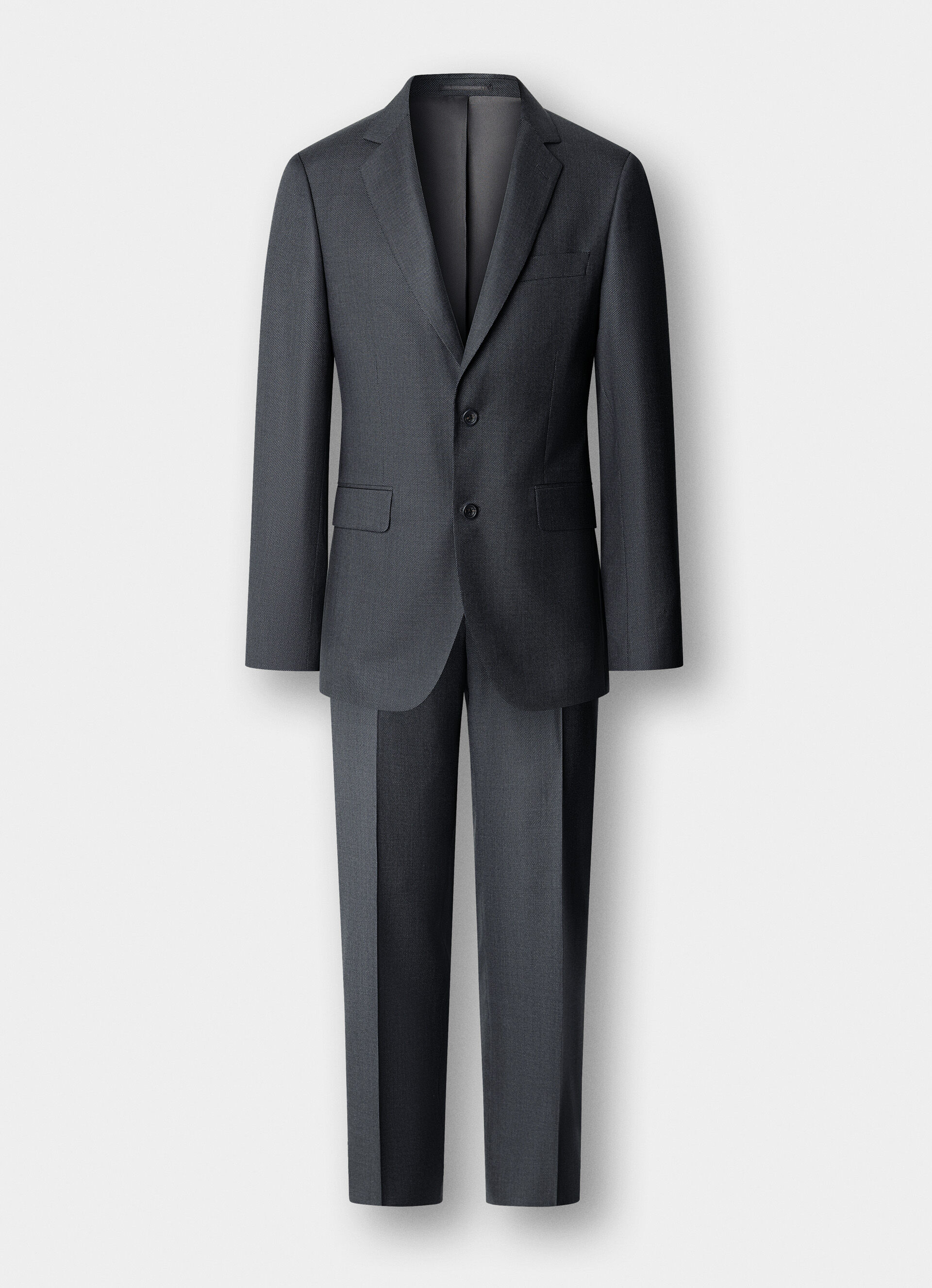 Wool Birdseye Suit - Woven In Italy | Hackett London