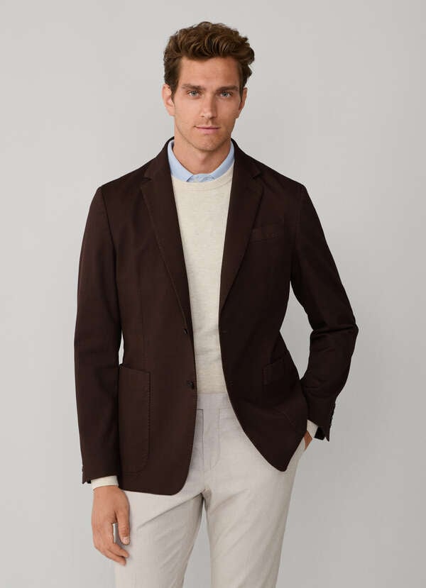 Stretch Cotton Garment Dyed Blazer - 2 Stretch Cotton Garment Dyed Blazer - 2