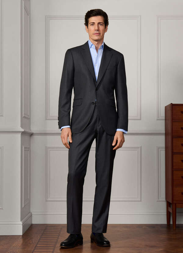 Wool Birdseye Suit - Woven In Italy - 2 Wool Birdseye Suit - Woven In Italy - 2