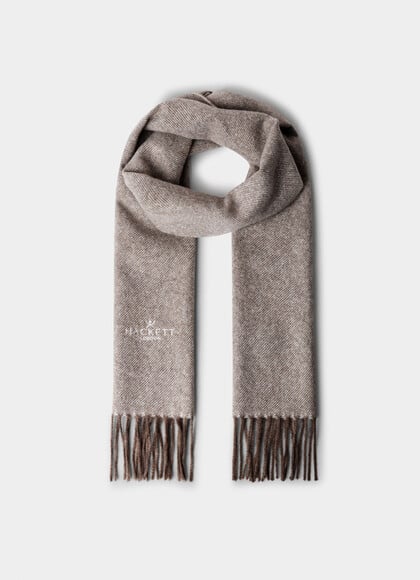 Wool-Cashmere Twill Scarf - Made in Italy