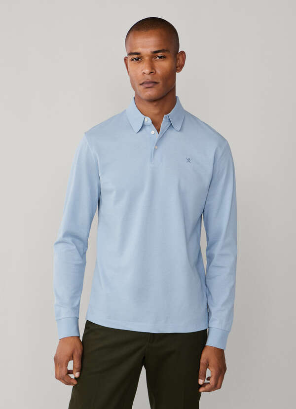 Classic Fit Mercerised Long Sleeve Polo - 2